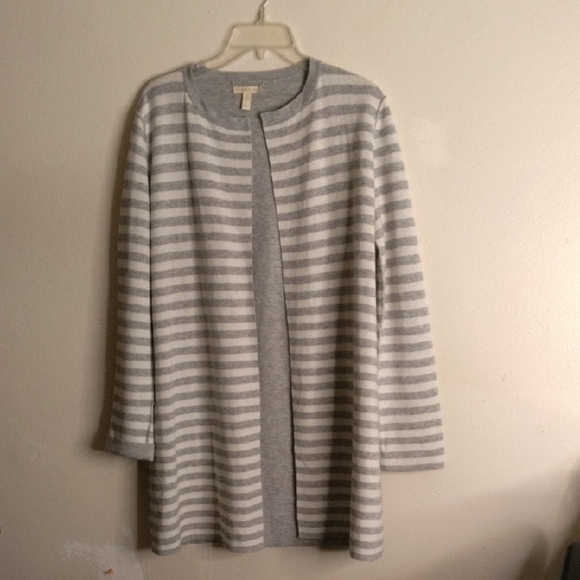 Eileen Fisher Sweaters - Gray Striped Women's Sweater